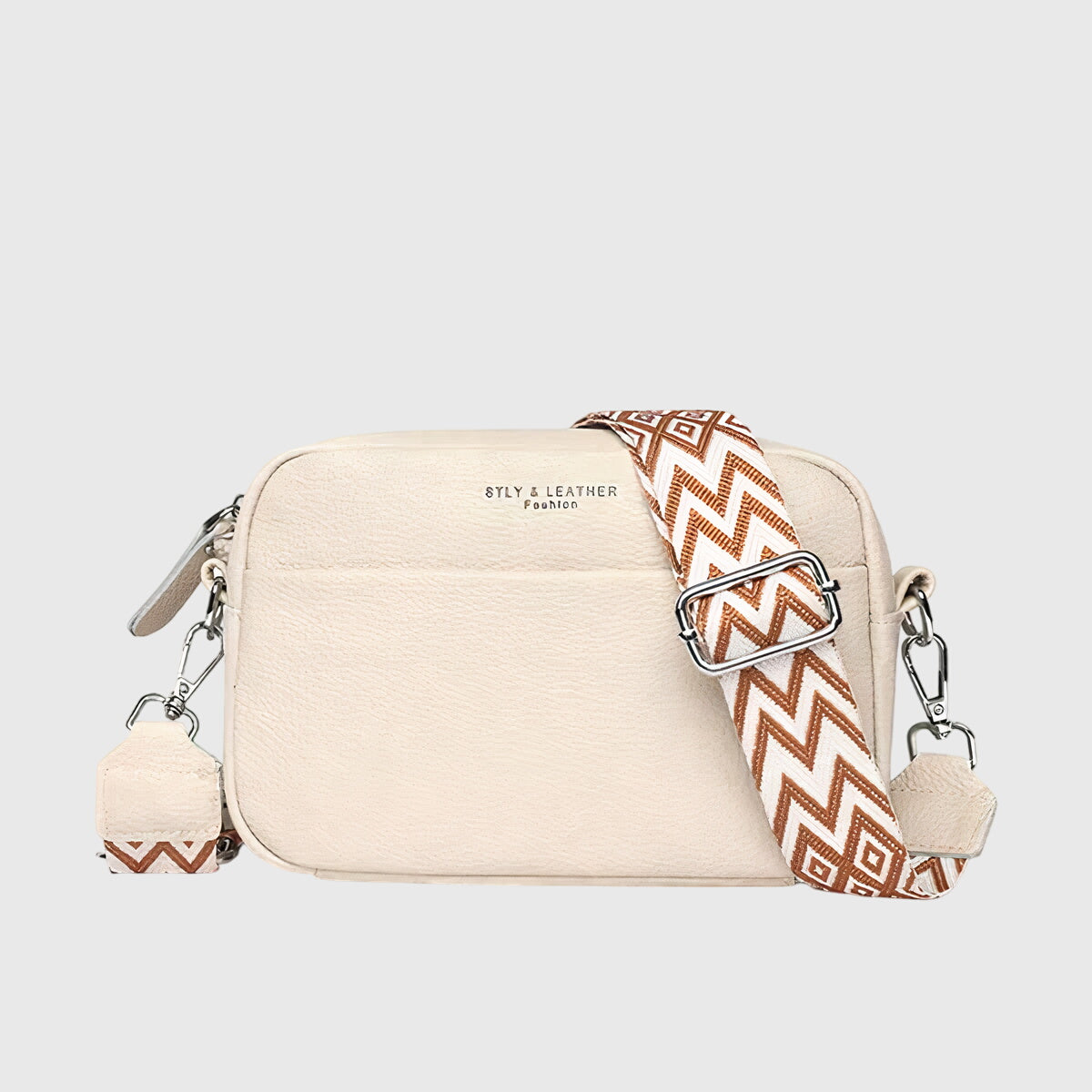 MODEGEIST Damen Schultertasche Leder Verstellbar Mehrere Fächer