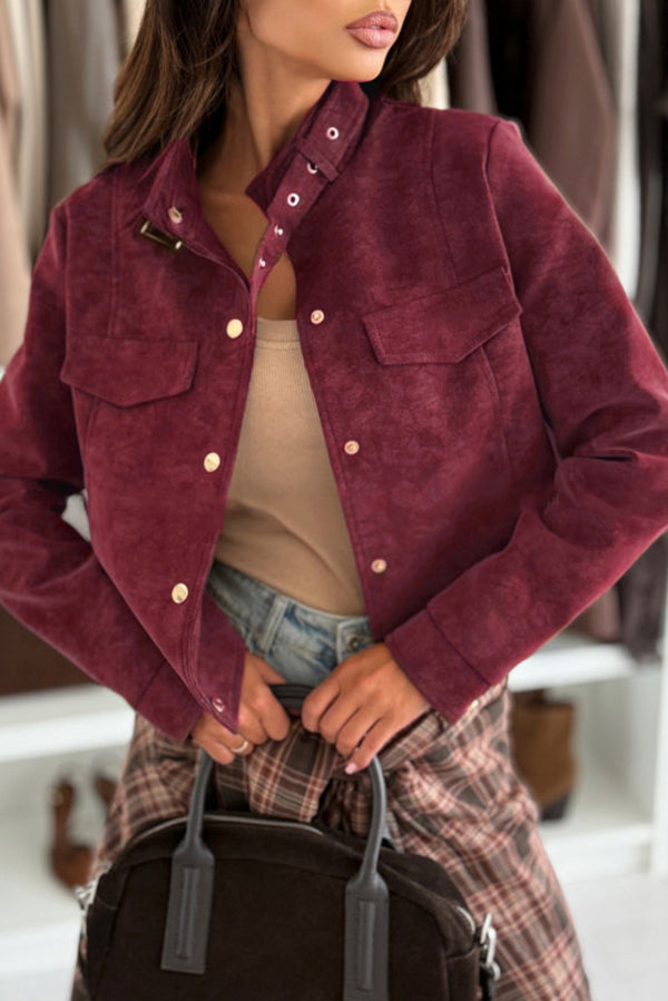 ModeGeist | Langarm Casual Jacke mit Knöpfen