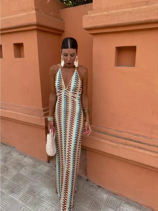 MODEGEIST Damen Formal-Kleid A-Linie Kurze Ärmel Lang