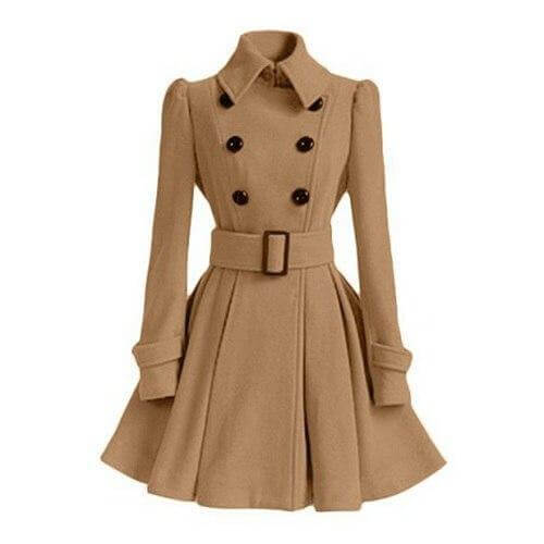 ModeGeist | Damen Doppelreiher Windbreaker Trenchcoat
