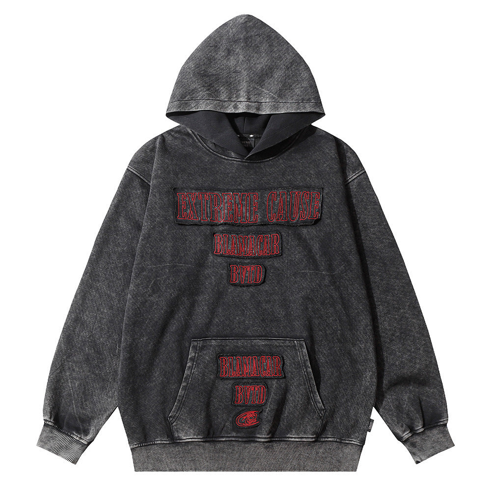 Hoodie mit dekorativen Stickereien von Jonathon