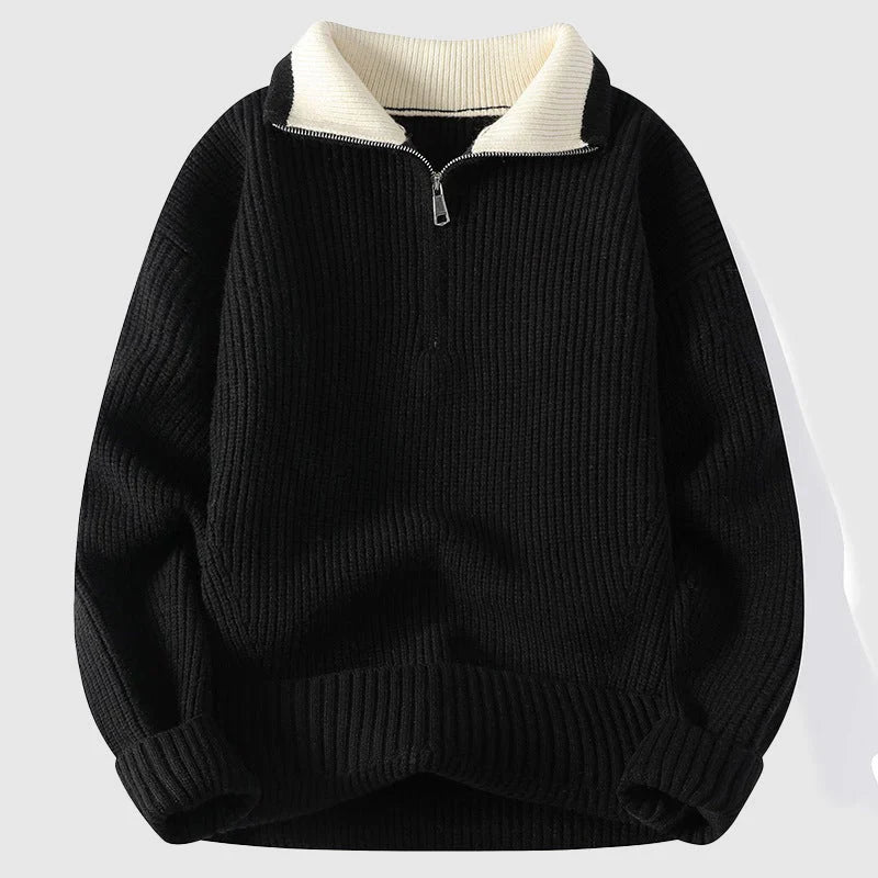 JENS - Strickpullover mit Reißverschluss
