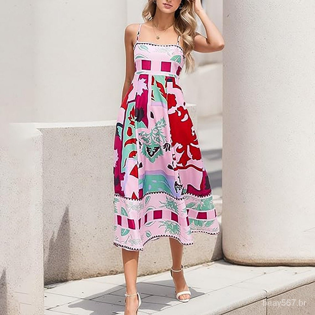 Elegantes Maxikleid von Marie mit Print