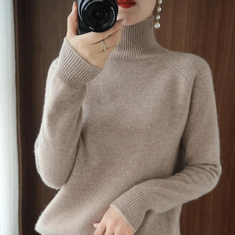 Damenpullover mit Rollkragen