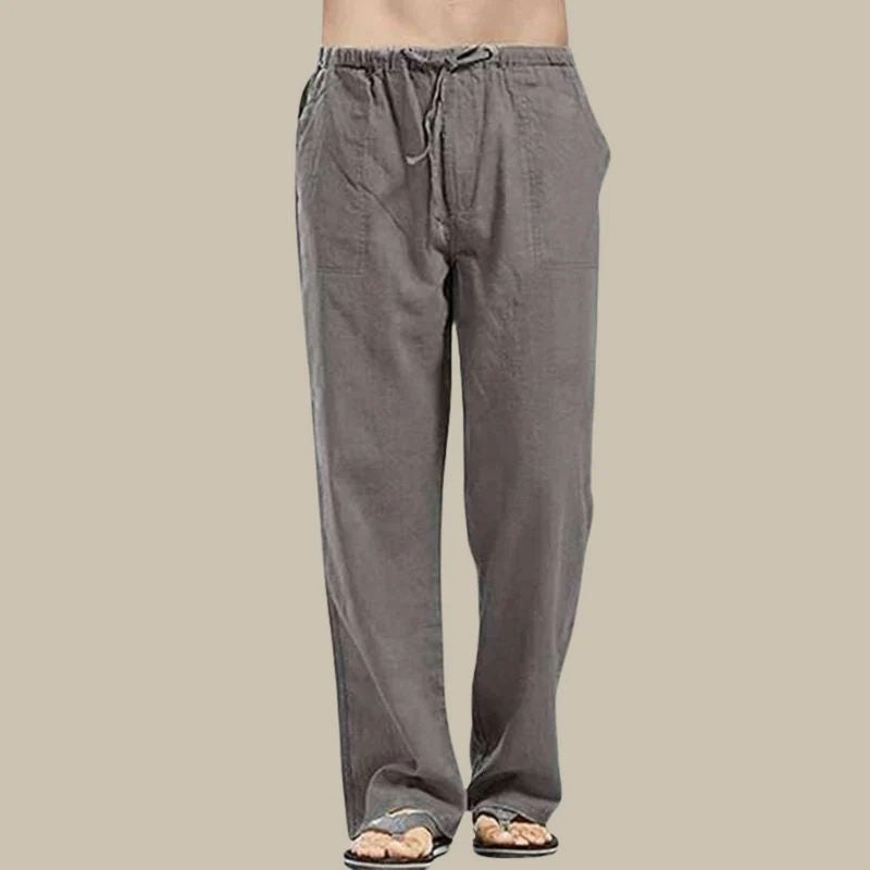 MODEGEIST Herren Sommerhosen aus Leinen