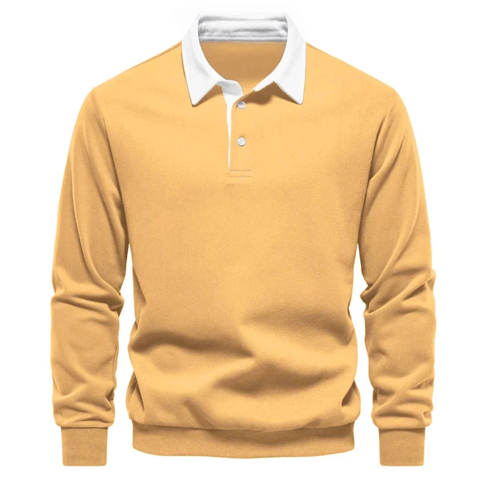 Leichtes Sweatshirt mit Polokragen von Fudus