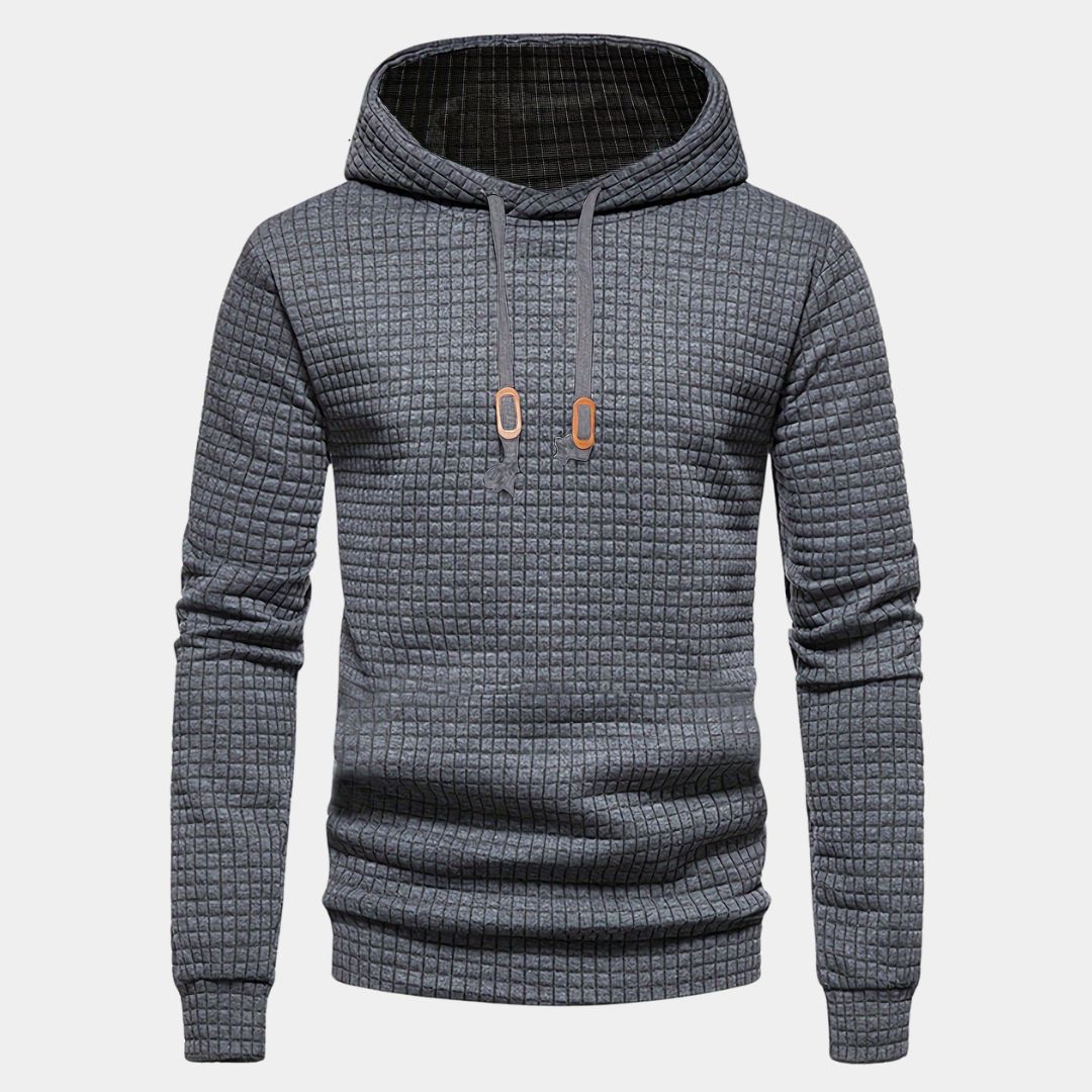 Fudus Kapuzenpullover aus strukturiertem Strick