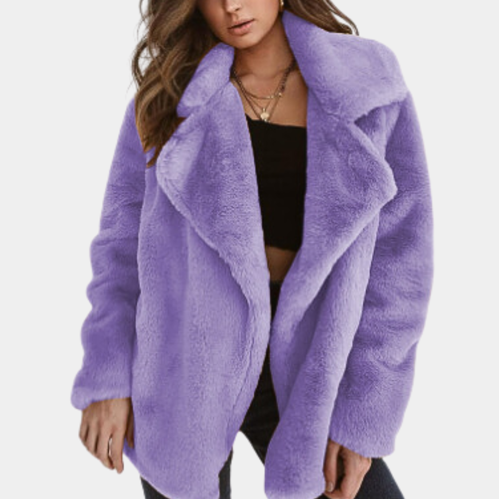 ModeGeist | Oversize mit Offenem Kragen für Frauen Ideal für Den Herbst und Den Winter