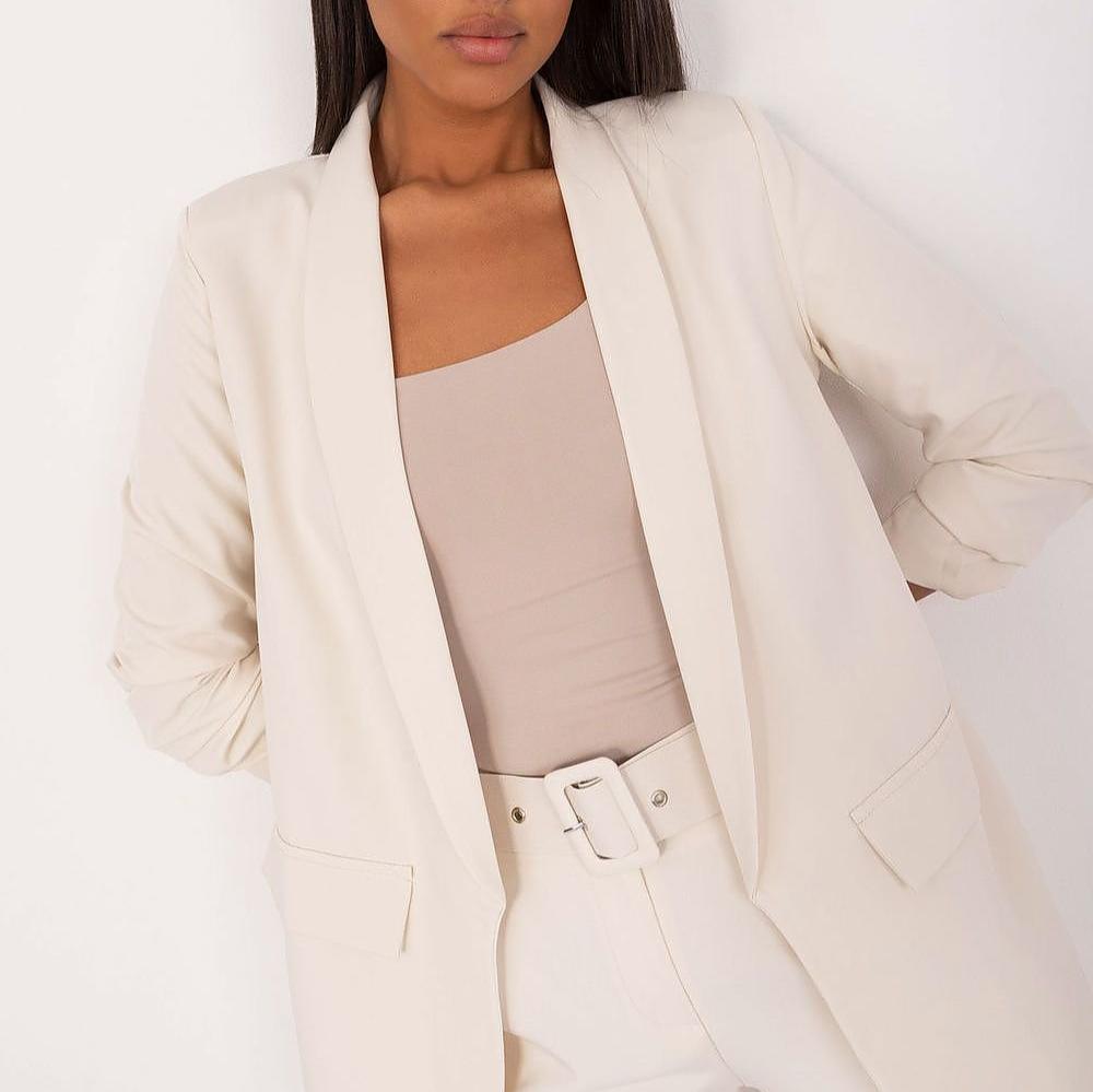 ModeGeist | Blazer mit Offener Vorderseite Leicht und Stilvoll Perfekt für Lagenlook