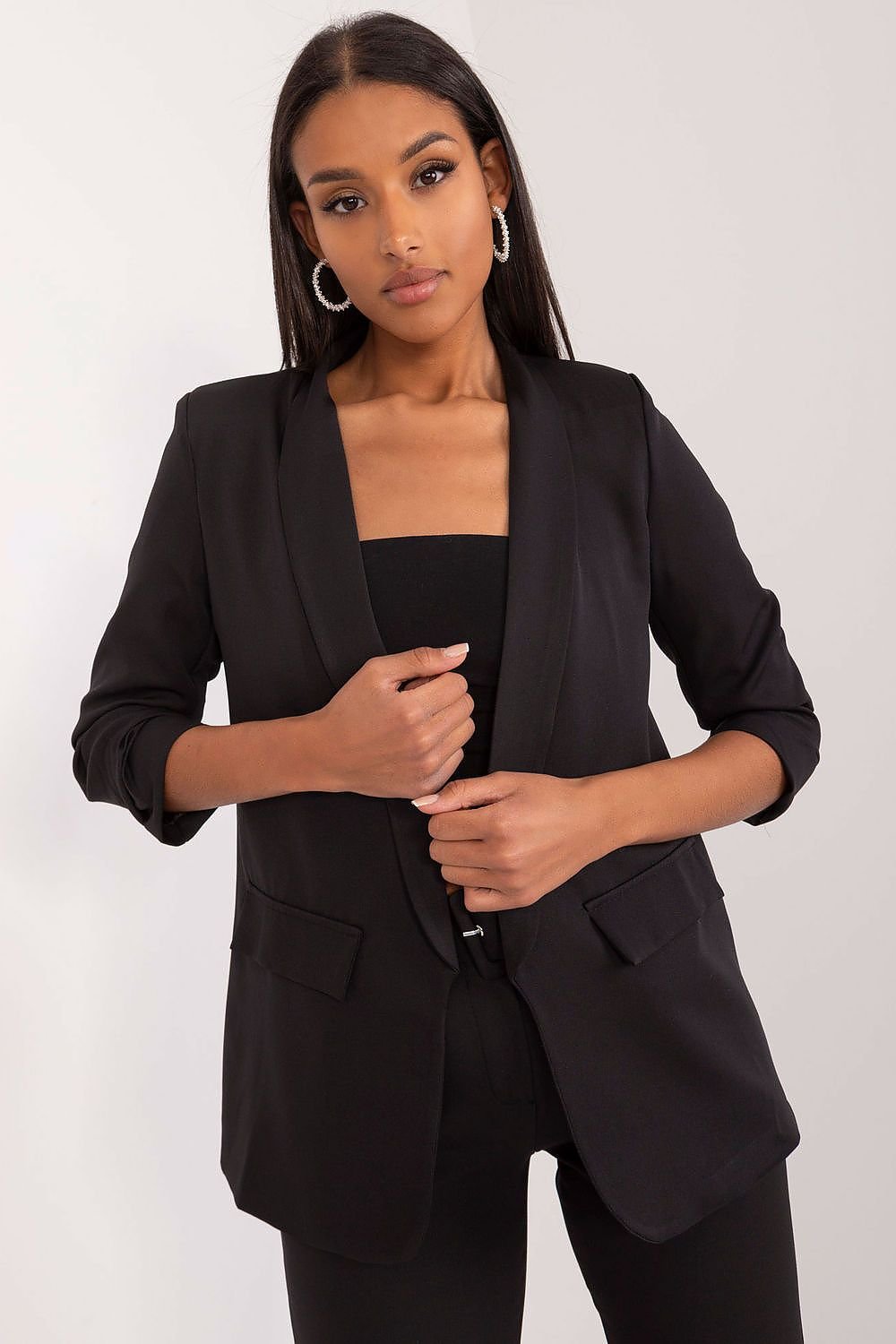 ModeGeist | Blazer mit Offener Vorderseite Leicht und Stilvoll Perfekt für Lagenlook