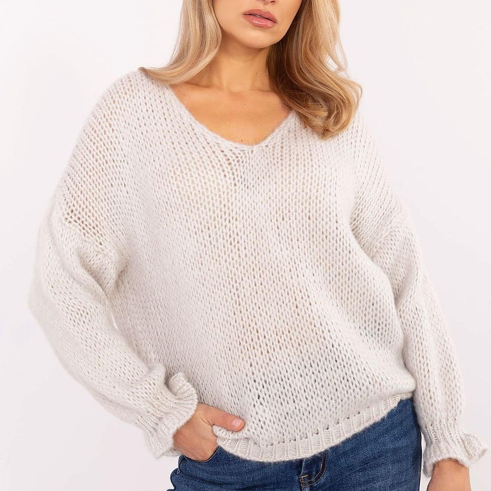 ModeGeist | Lässiger Pullover mit V-ausschnitt Weich und Atmungsaktiv Entspannte Passform