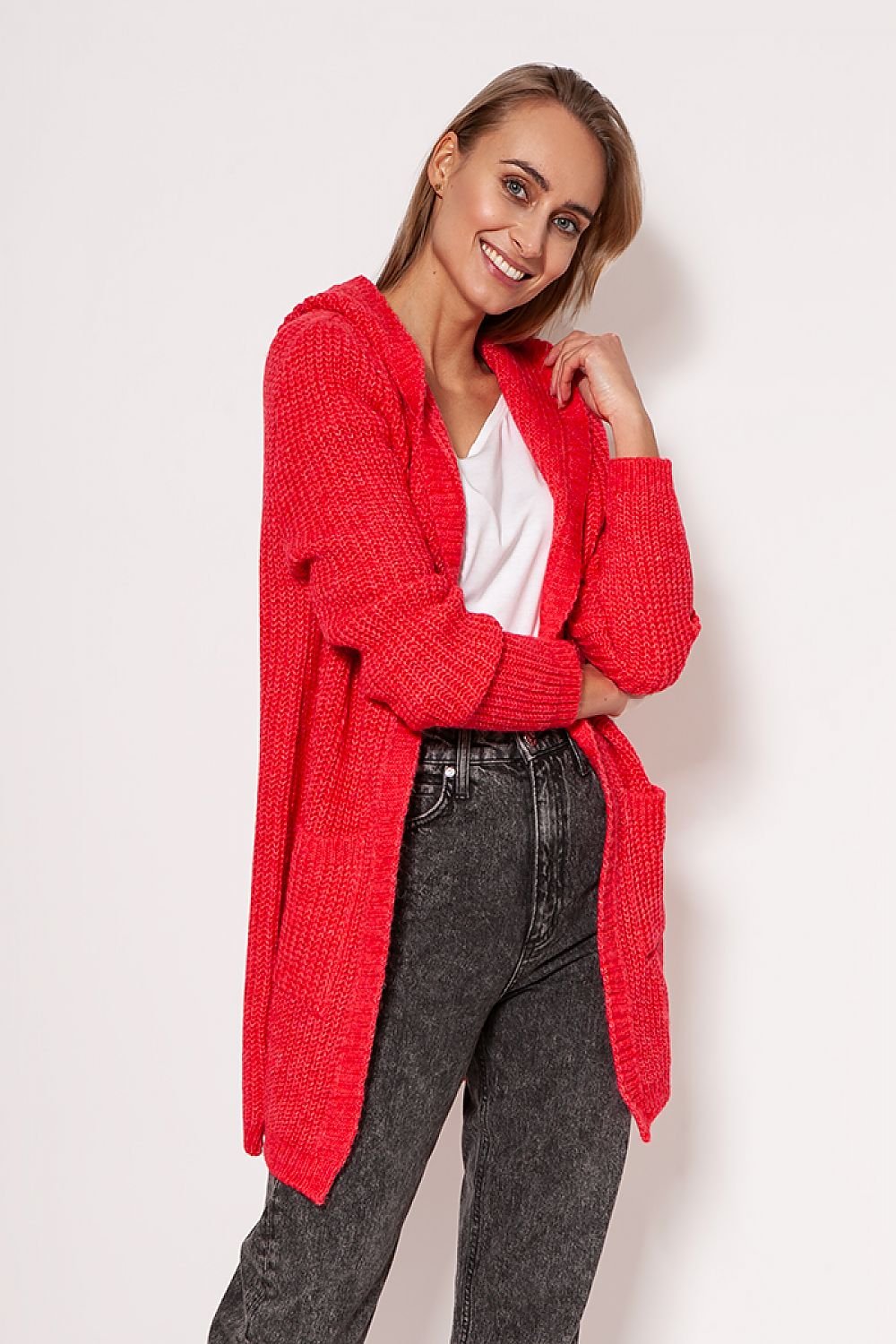 ModeGeist | Strickjacke mit Kapuze Soft und Warm Lässiger Look