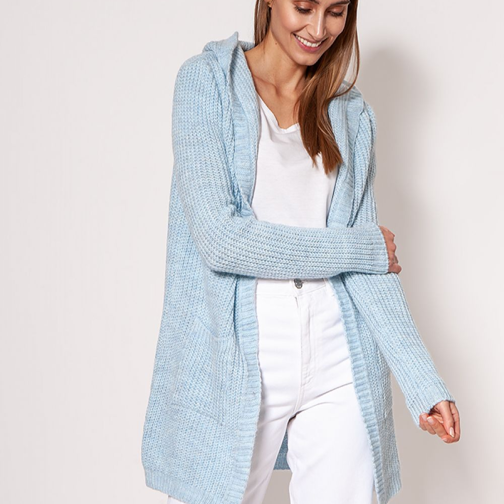 ModeGeist | Strickjacke mit Kapuze Soft und Warm Lässiger Look