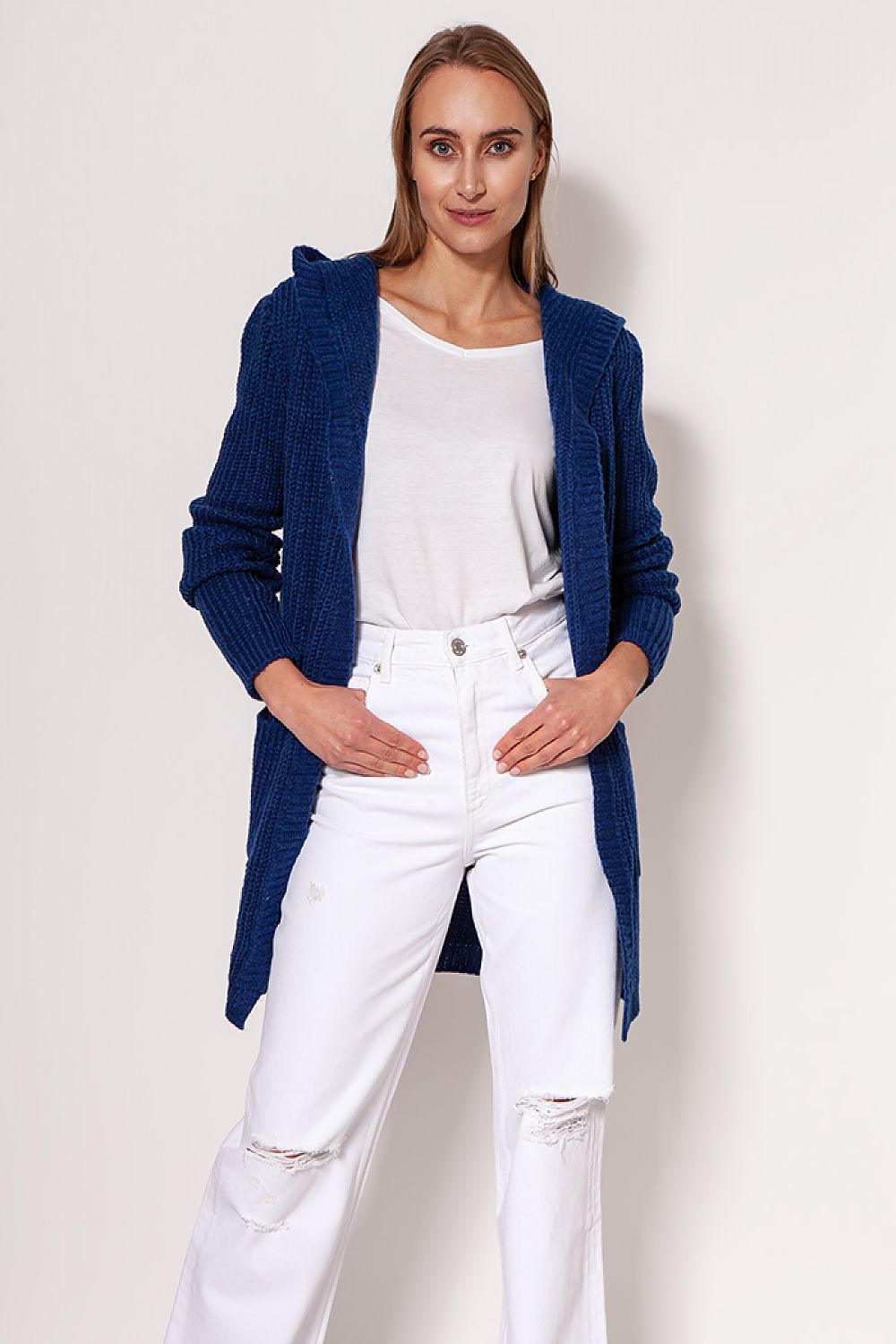 ModeGeist | Strickjacke mit Kapuze Soft und Warm Lässiger Look