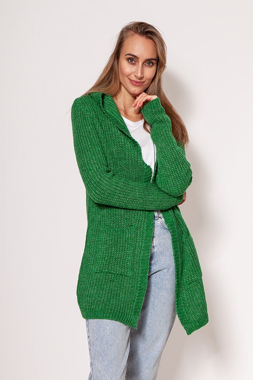ModeGeist | Strickjacke mit Kapuze Soft und Warm Lässiger Look