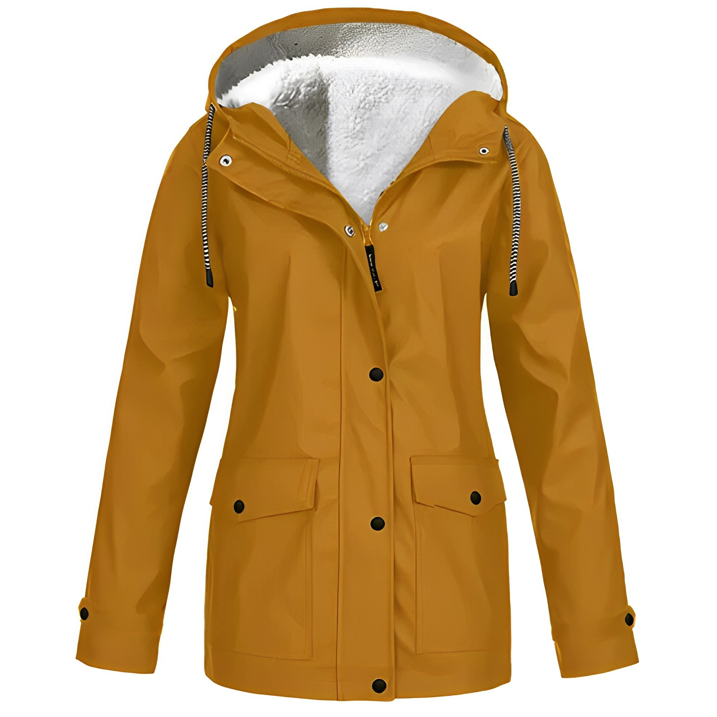 ModeGeist | Fleecegefütterte Damen Regenjacke
