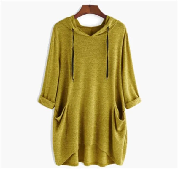 Damen-Pullover mit Taschen in Übergröße