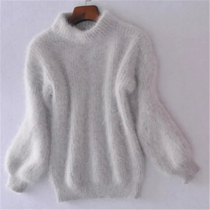 ModeGeist | Weinlese Angora Pullover