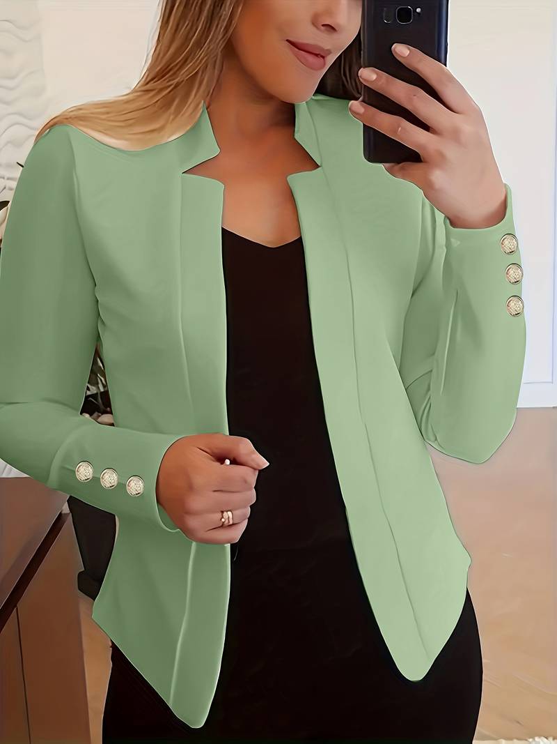 ModeGeist | Freizeit Damen Blazer Mit Knöpfen