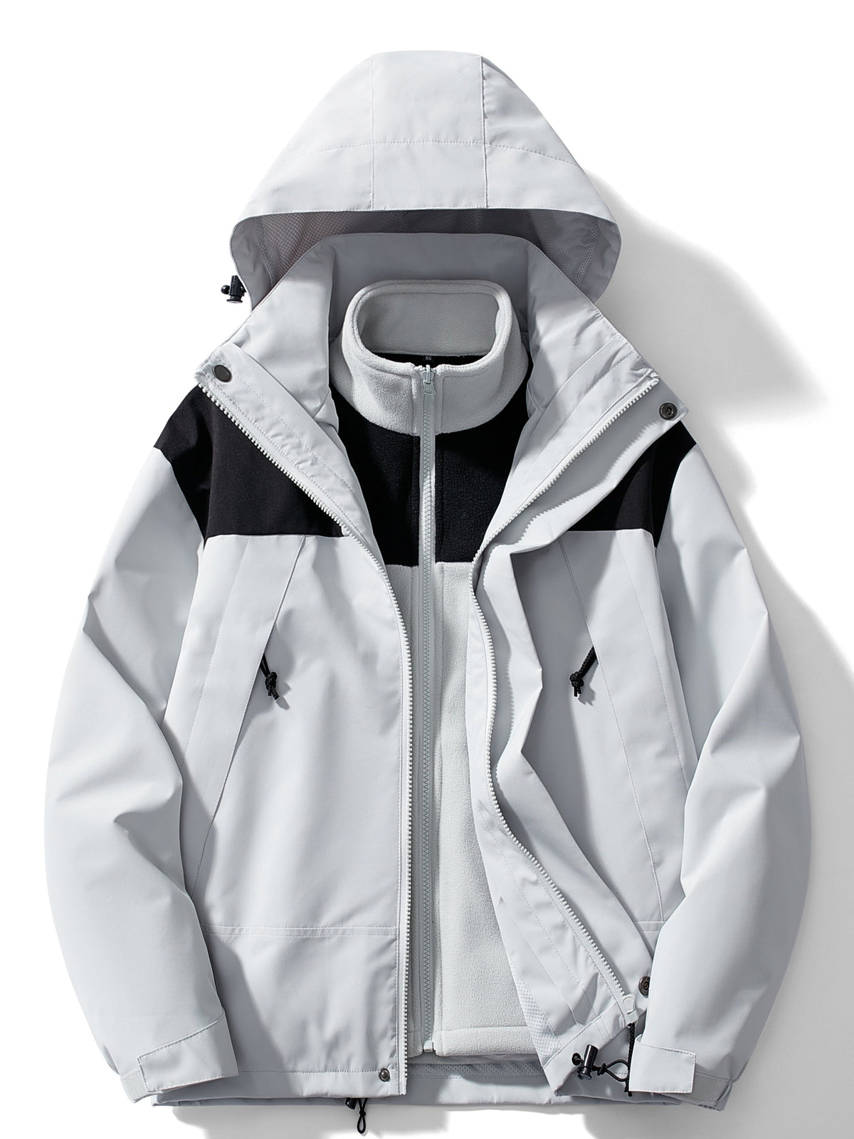 ModeGeist | Casual 3-In-1 Winterjacke mit Kapuze für Damen Ideal für Herbst Winter