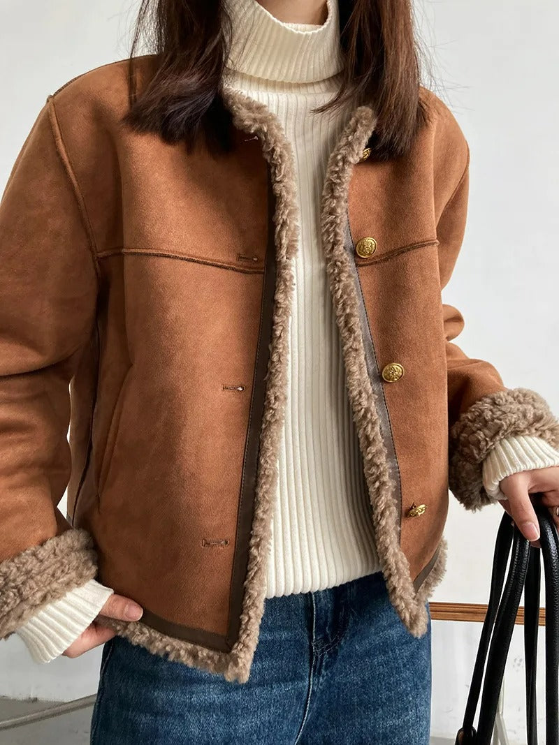 ModeGeist | Eleganter Plüschmantel