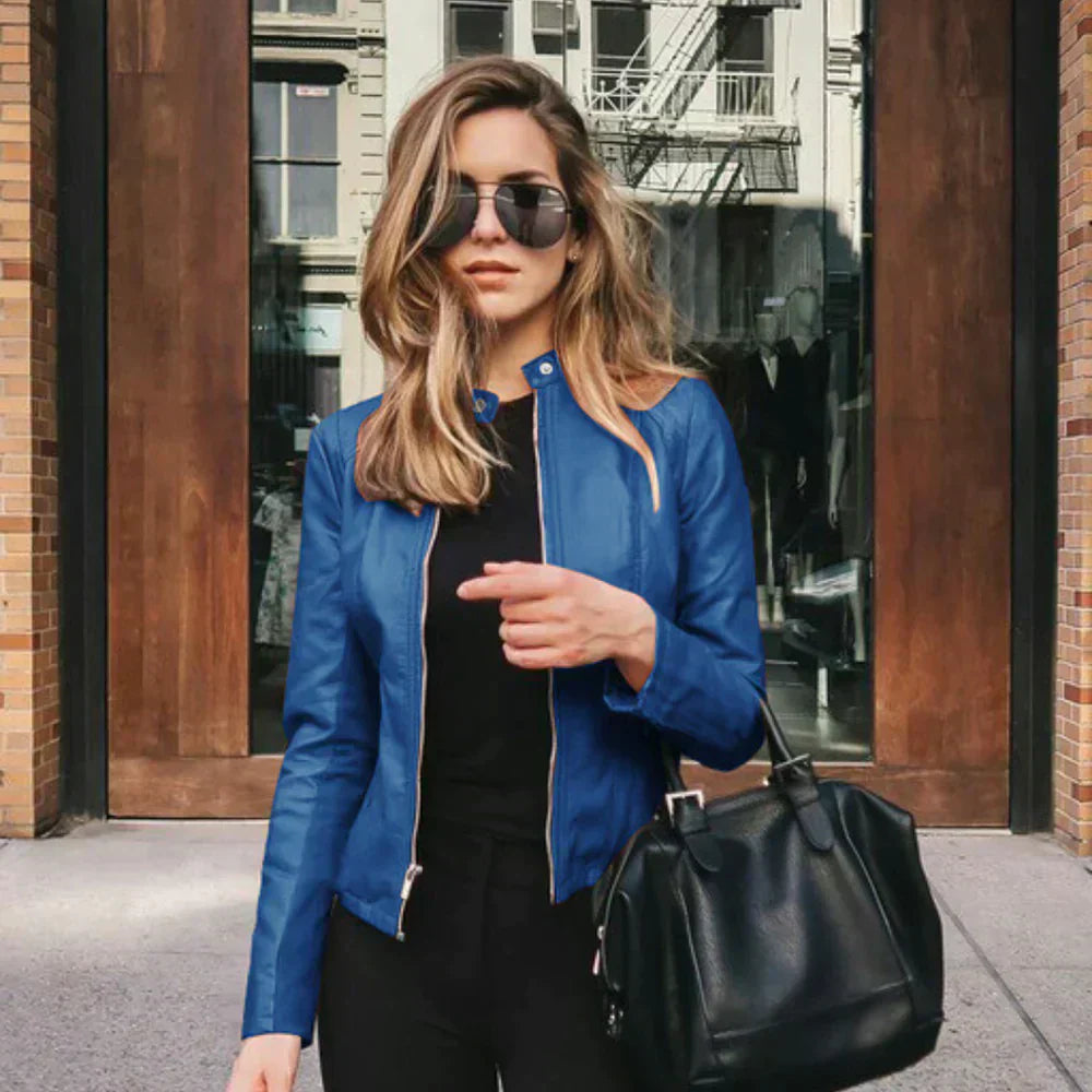 ModeGeist | italienische Leder-Bikerjacke