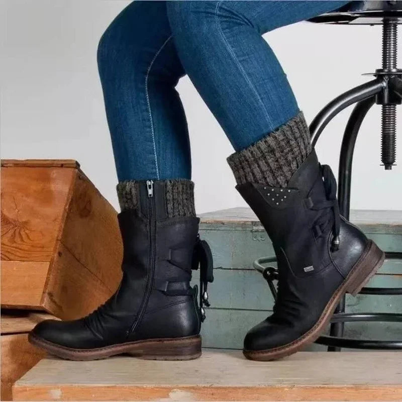 ModeGeist | Modische Winterstiefeletten Zum Schnüren