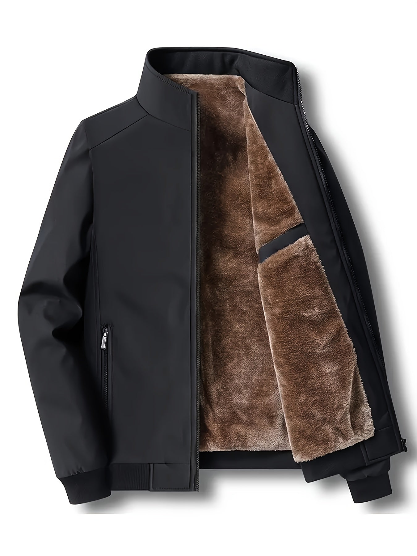 ModeGeist | Warme Jacke mit Fleecefutter Polyester Stilvoll und Praktisch