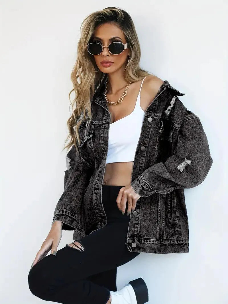ModeGeist | Oversized Jeansjacke für Damen