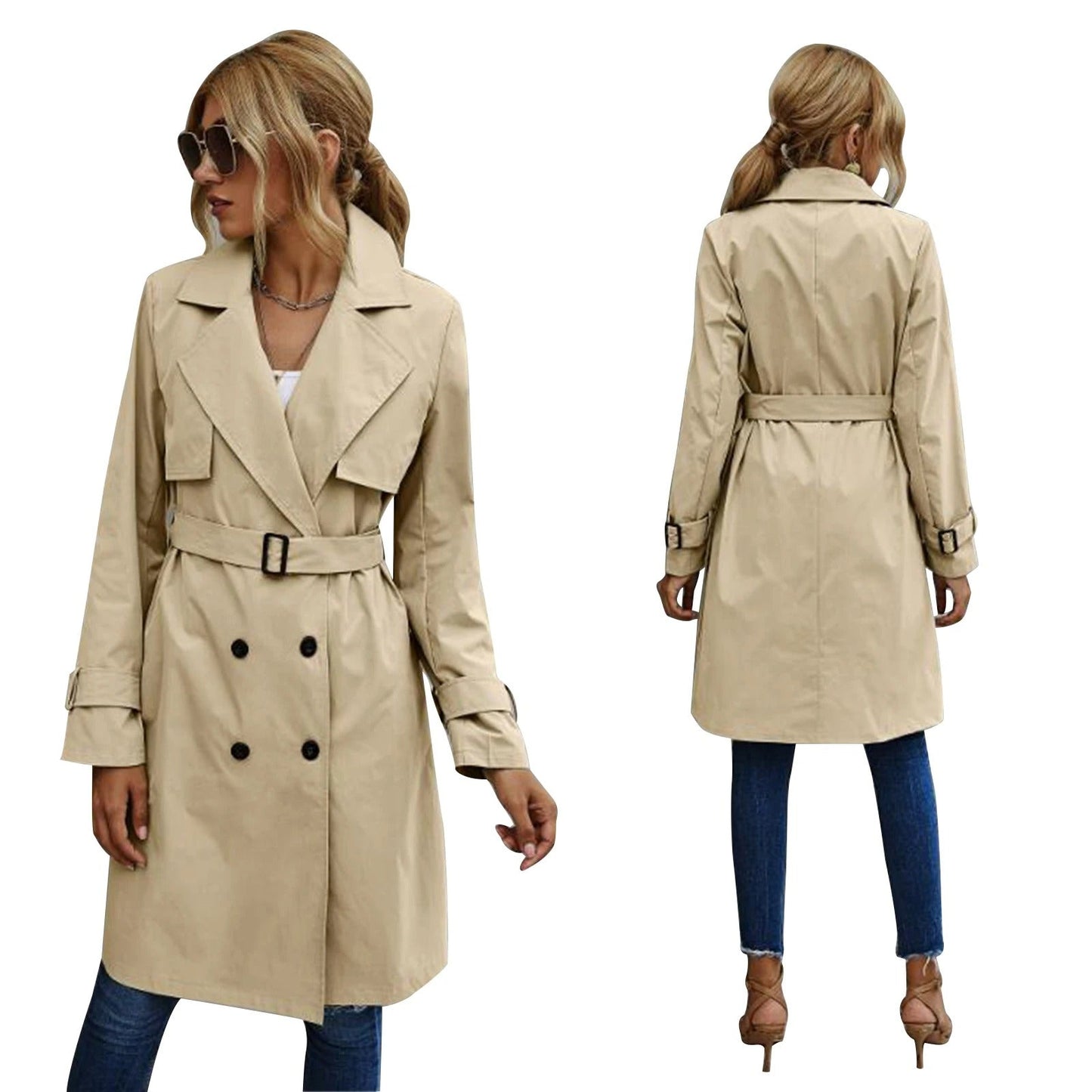 ModeGeist | Mittellanger Trenchcoat - Winter