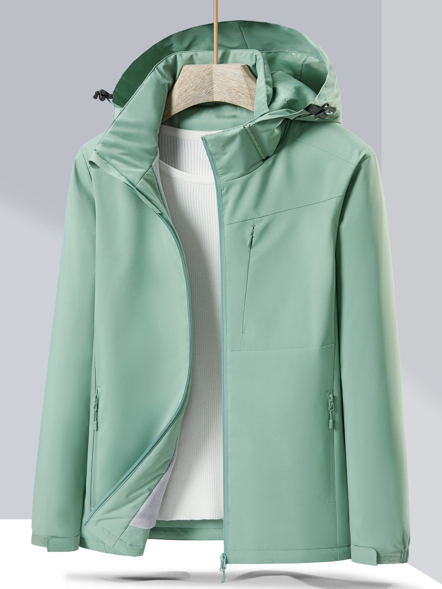 ModeGeist | Wasserdichter Winter-Casual mit Kapuze und Fleece-Futter für Frauen Ideal für Herbst und Winter