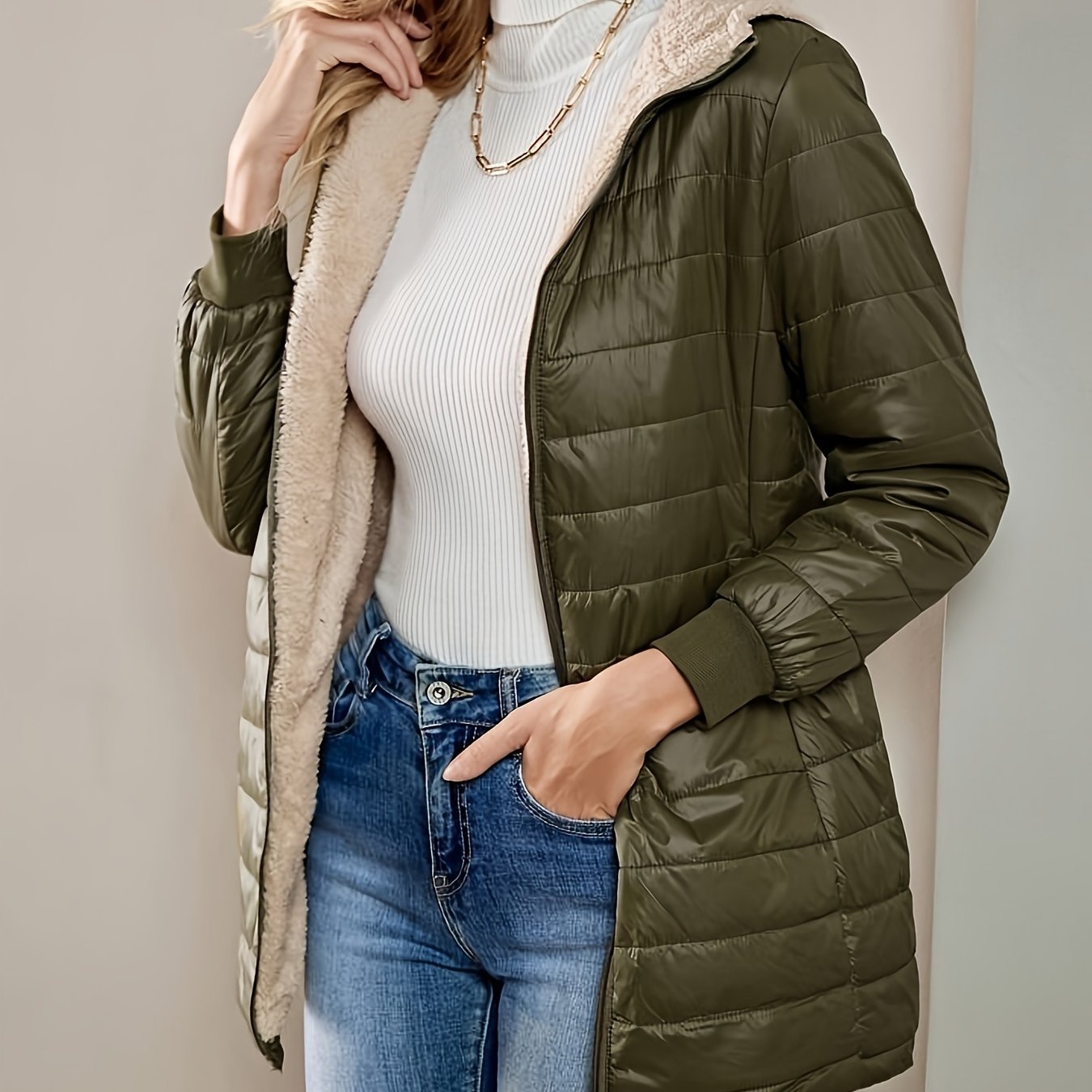 ModeGeist | Fleecegefütterte Zip-Jacke
