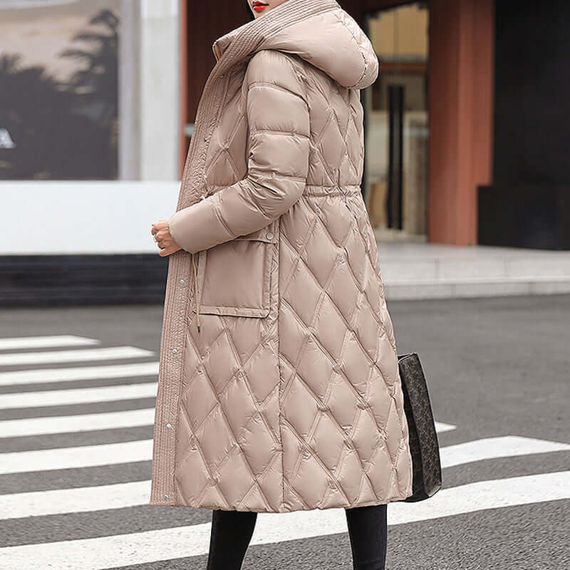 ModeGeist | Damen gepolsterte Kapuzen Winterjacke