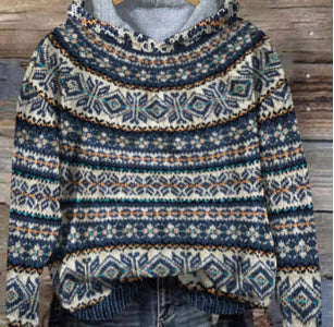 Damen Kapuzenpullover von Fudus im Weinlese-Design
