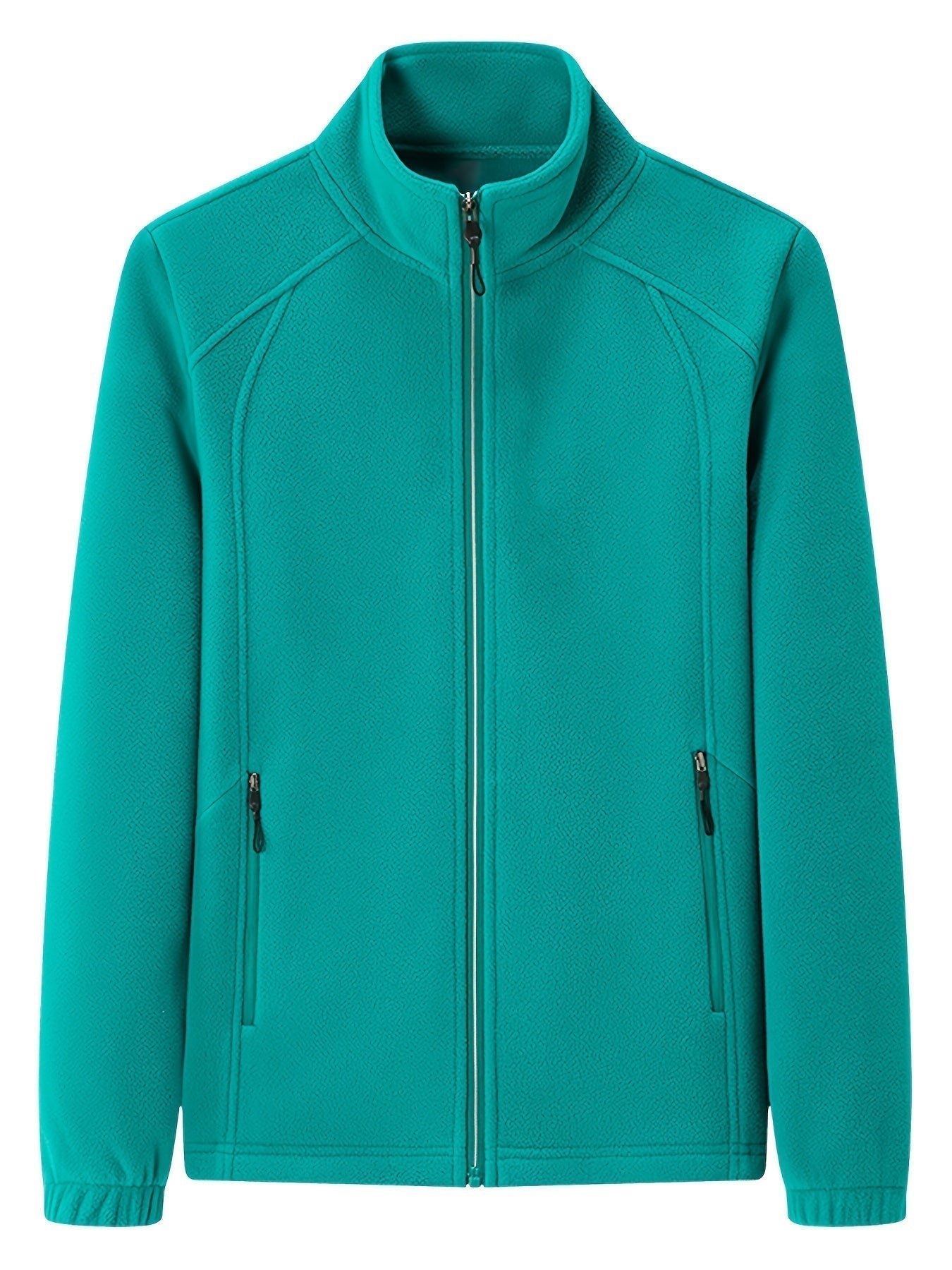 ModeGeist | Außenjacke Aus Fleece mit Stehkragen und Langen Ärmeln
