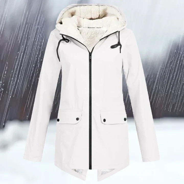 ModeGeist | Wind und Wasserdichte Jacke mit Kapuze und Verdickung