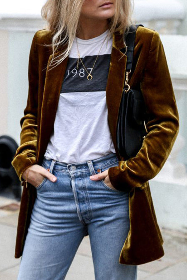 ModeGeist | Blazer aus Samt im Streetstyle