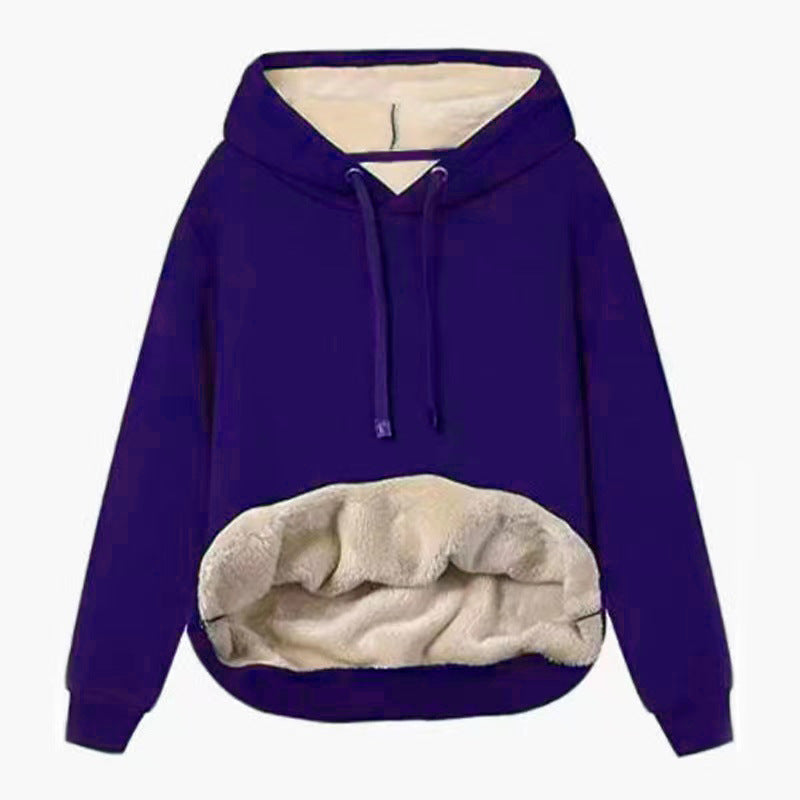 Fleece-gefütterter Kapuzenpullover von Fudus