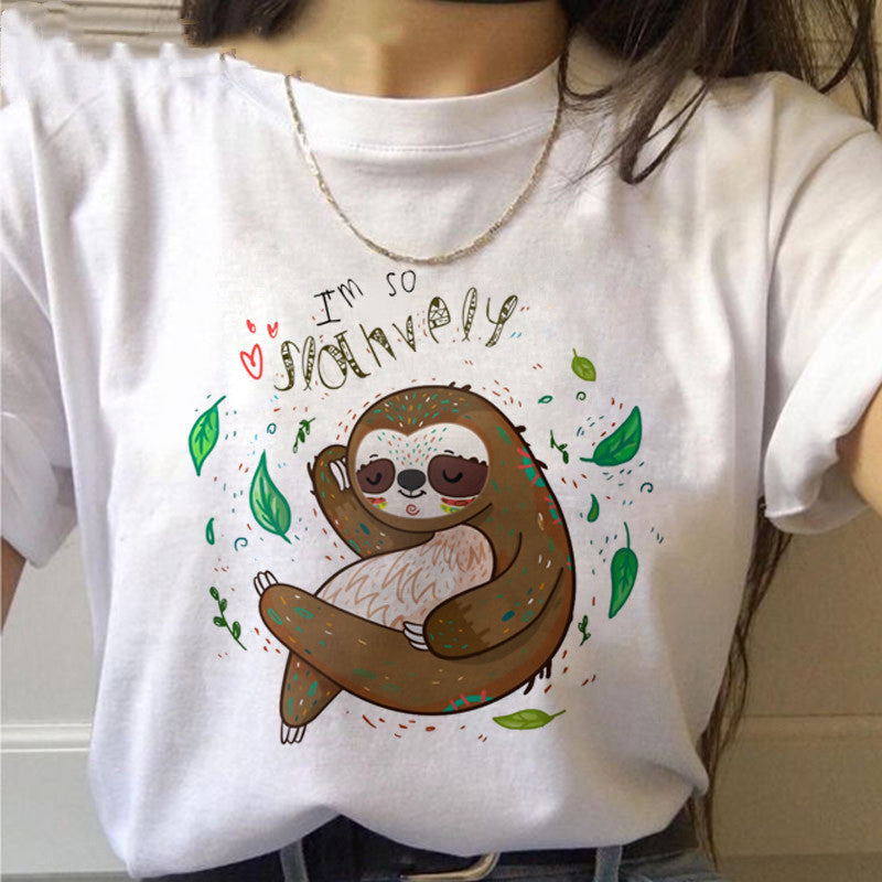 Damen T-Shirt mit Kawaii-Druck von Fudus