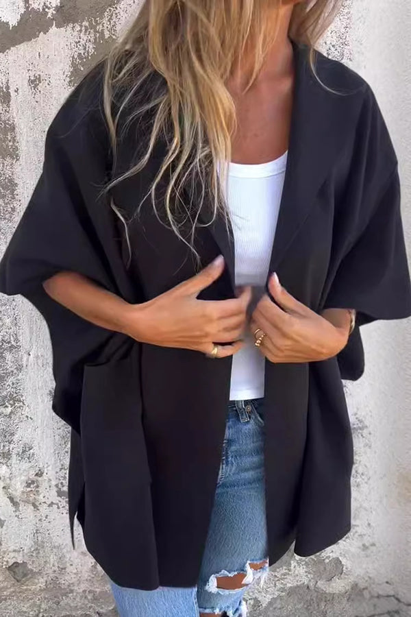 ModeGeist | Übergroßer Losvallender Cape Mantel Damen