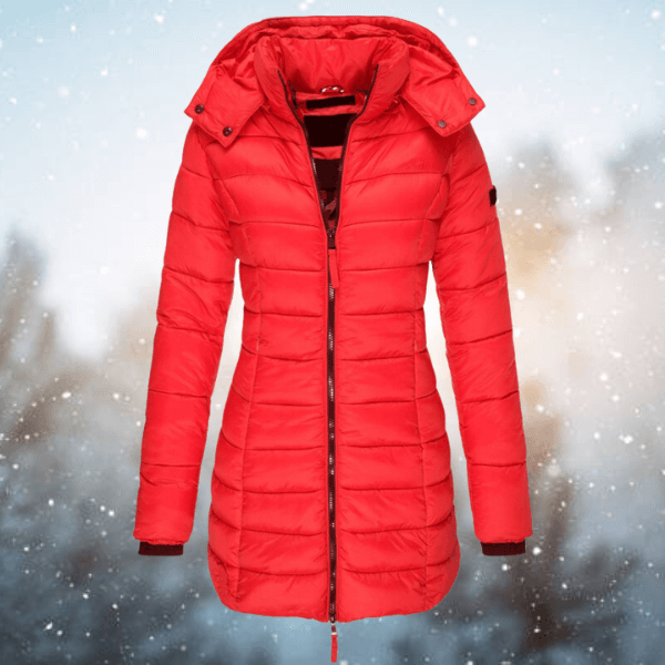 ModeGeist | Damen Langjacke Gepolsterte Pufferjacke
