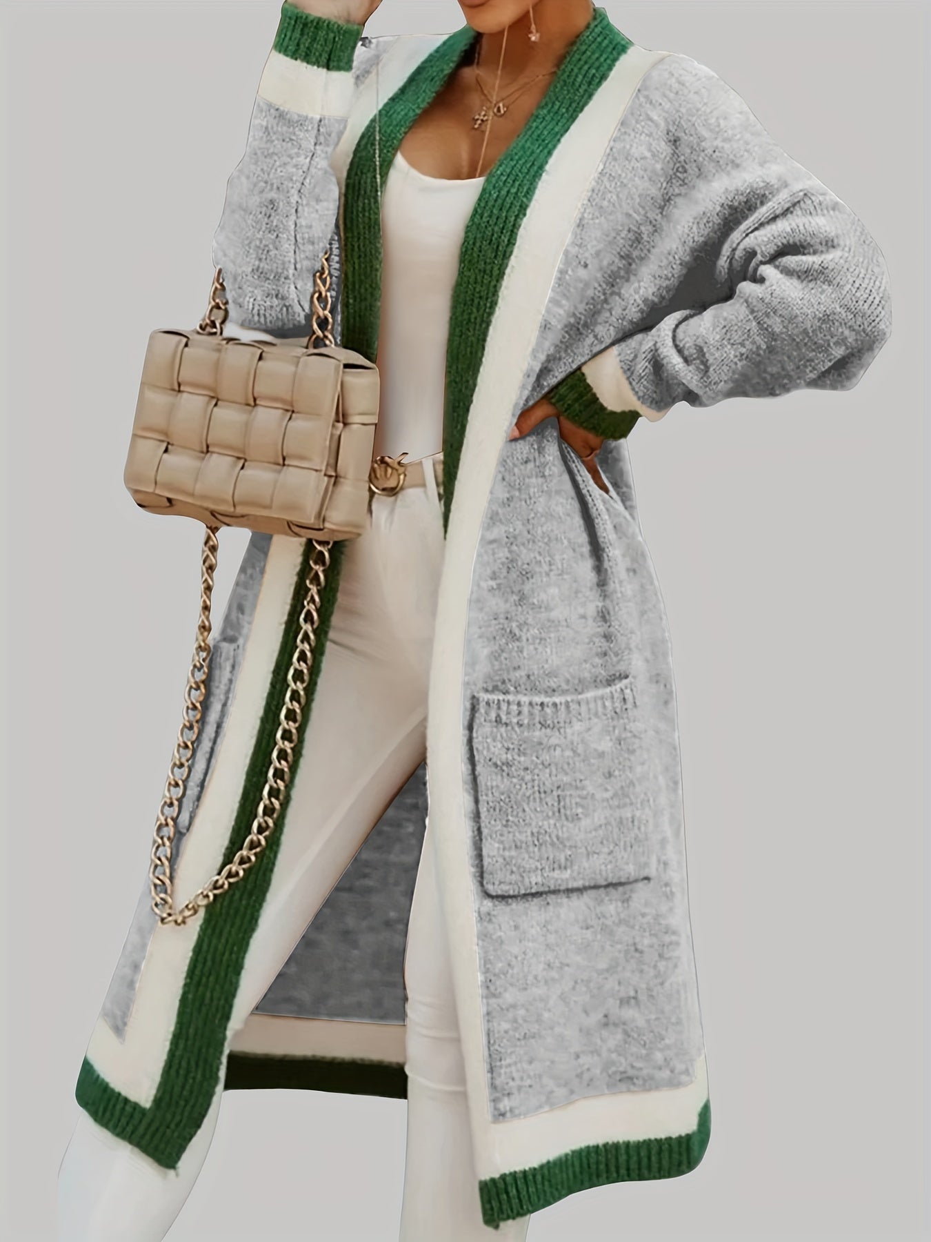 ModeGeist | Lange Strickcardigan Vintage Inspiration mit Herbstlichen Akzenten