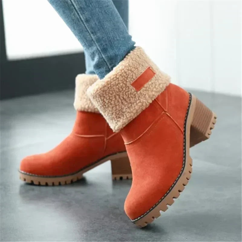 ModeGeist | Elegante und Warme Leder - Schneestiefel