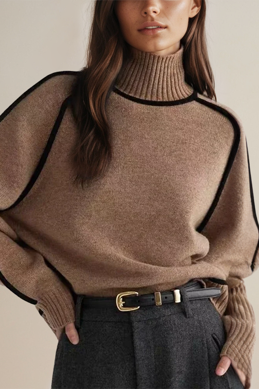 ModeGeist | Pullover - Damen Luxus Rollkragenpullover