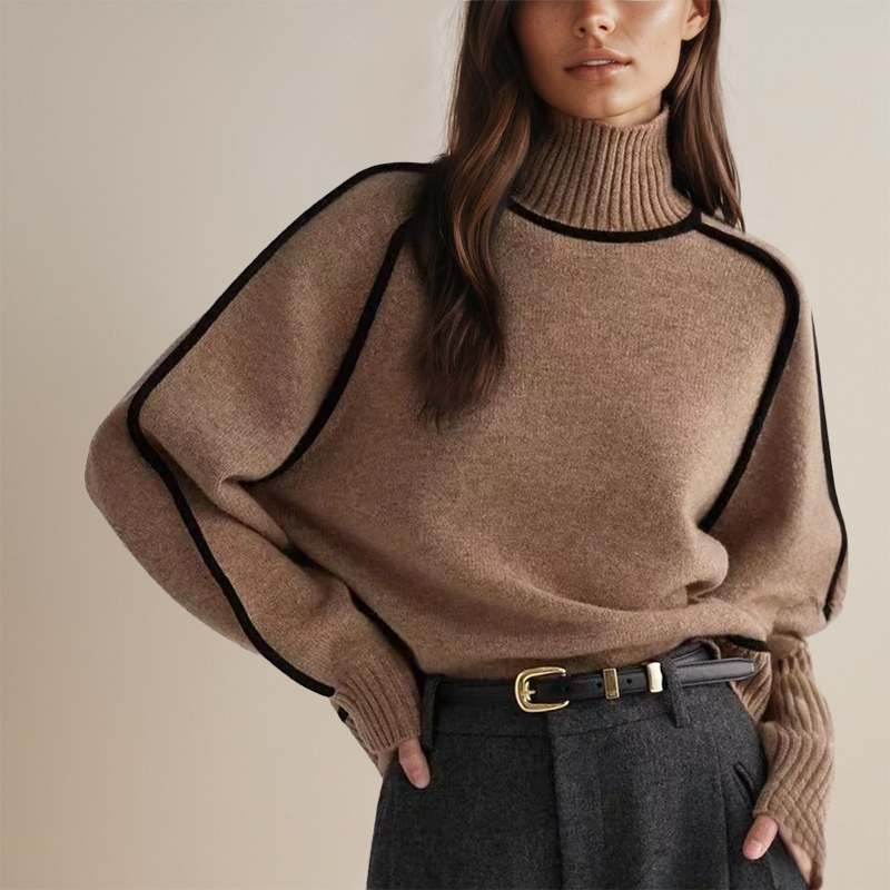 ModeGeist | Bequemer Pullover mit Rollkragen