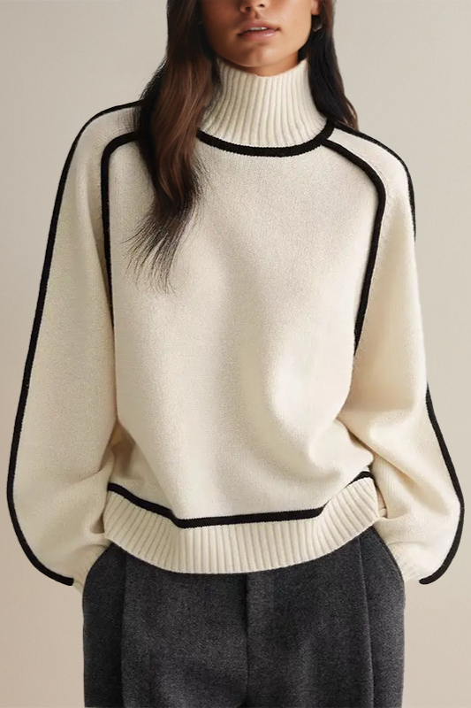 ModeGeist | Pullover - Damen Luxus Rollkragenpullover
