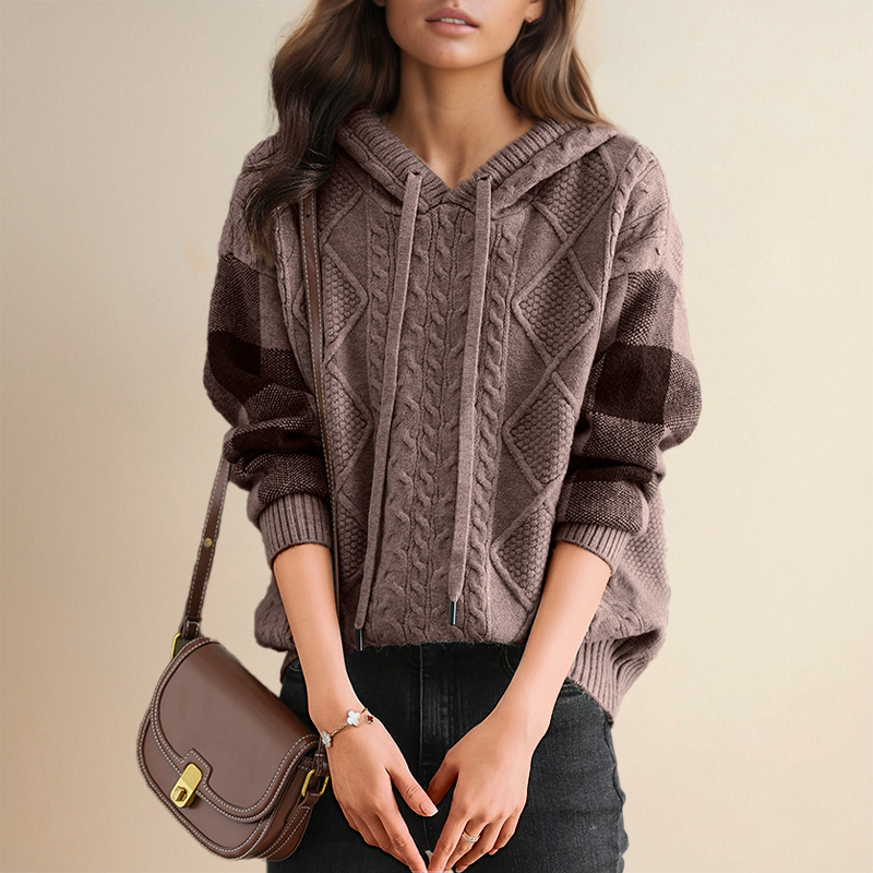 ModeGeist | Strickpullover mit Kabelmuster Weich und Warm Perfekt für Herbst und Winter