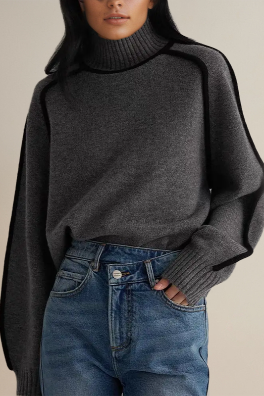 ModeGeist | Pullover - Damen Luxus Rollkragenpullover