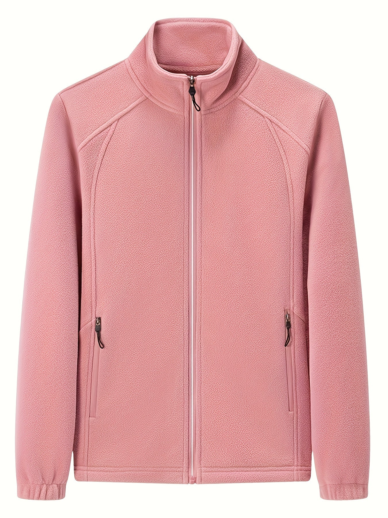ModeGeist | Außenjacke Aus Fleece mit Stehkragen und Langen Ärmeln