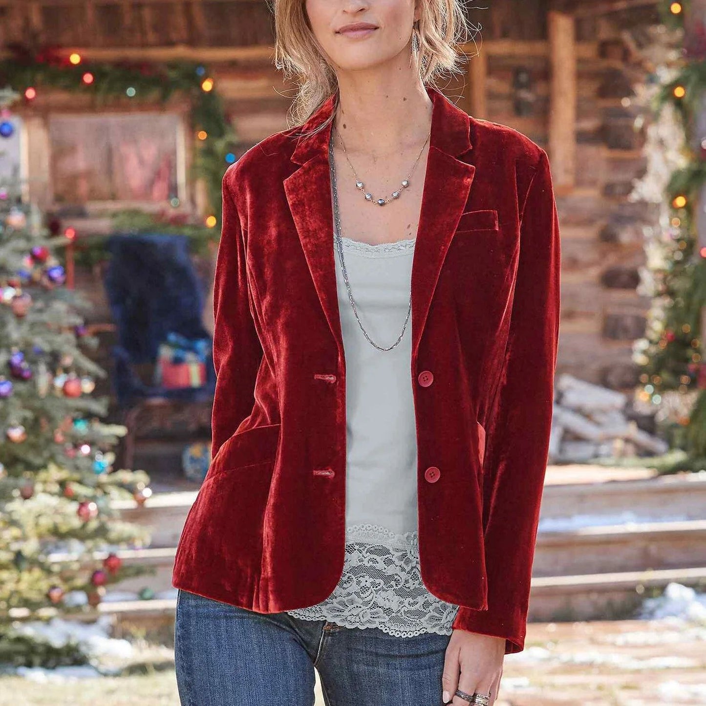 Samt Blazer Damenjacke - Swayze
